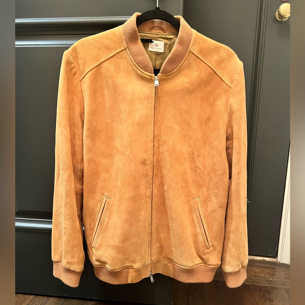 Adriano Goldschmied (AG) Camel Suede Bomber
